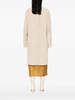 Totême Collarless Suede Coat - Peanut - Thumbnail 4