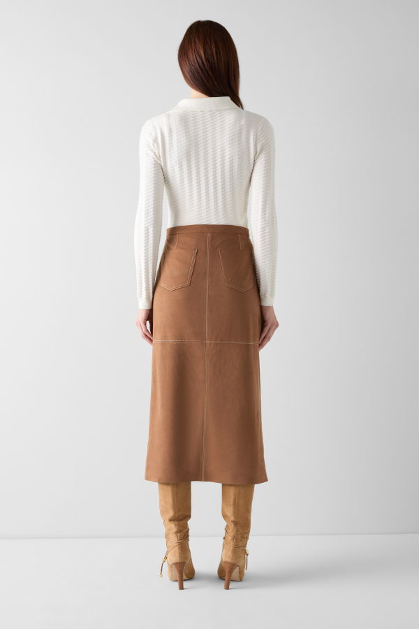 LK Bennett Lancy Skirt - Toffee