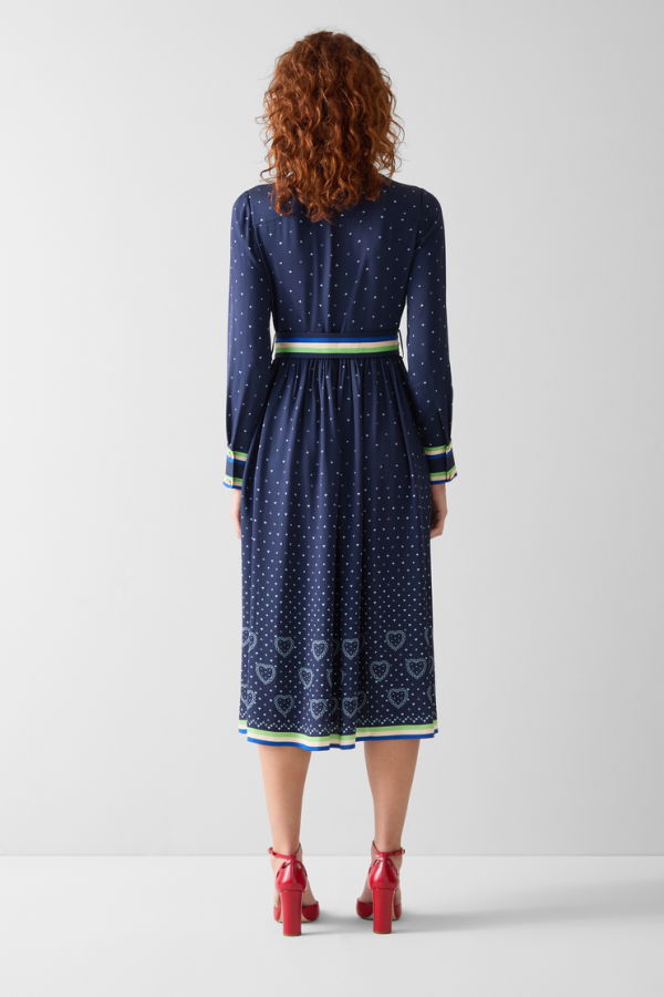 LK Bennett Kate Dress - Navy Multi