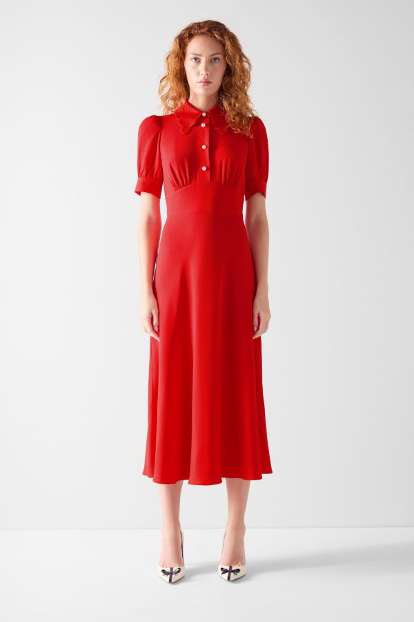 LK Bennett Emma Dress - Salsa Red