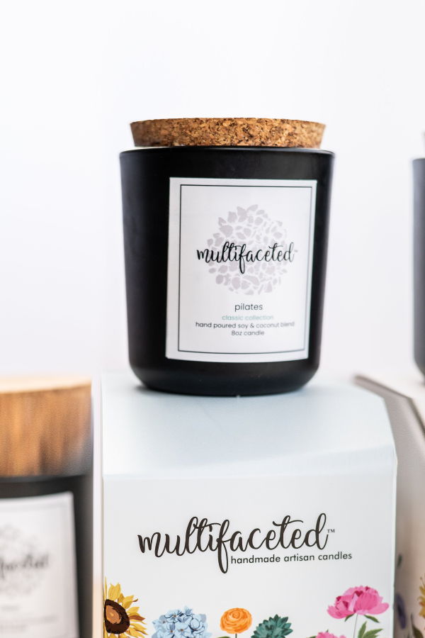 Multifaceted Artisan Candles Bohemian Christmas Eco-Friendly 8 oz Candle