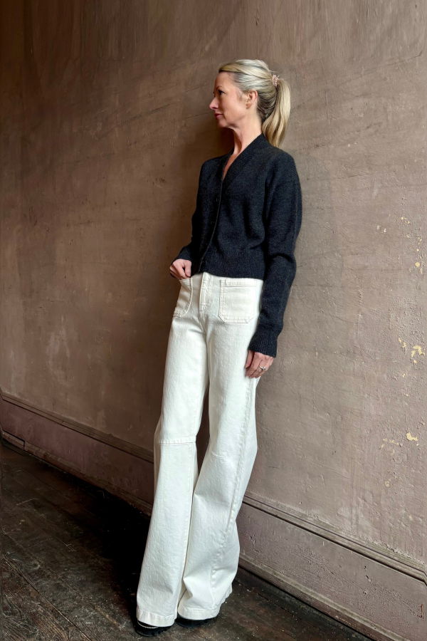 SPRWMN Mia Cardigan - Charcoal Grey