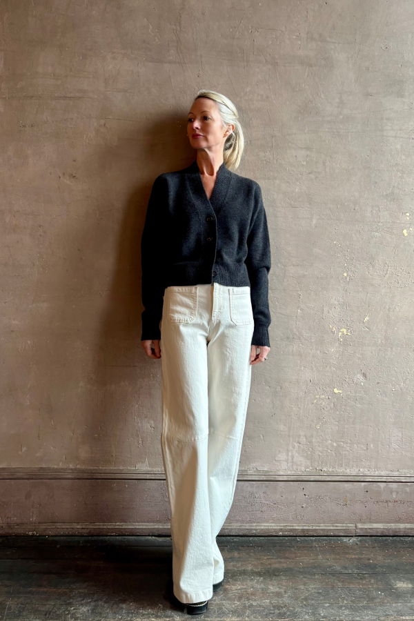 SPRWMN Mia Cardigan - Charcoal Grey