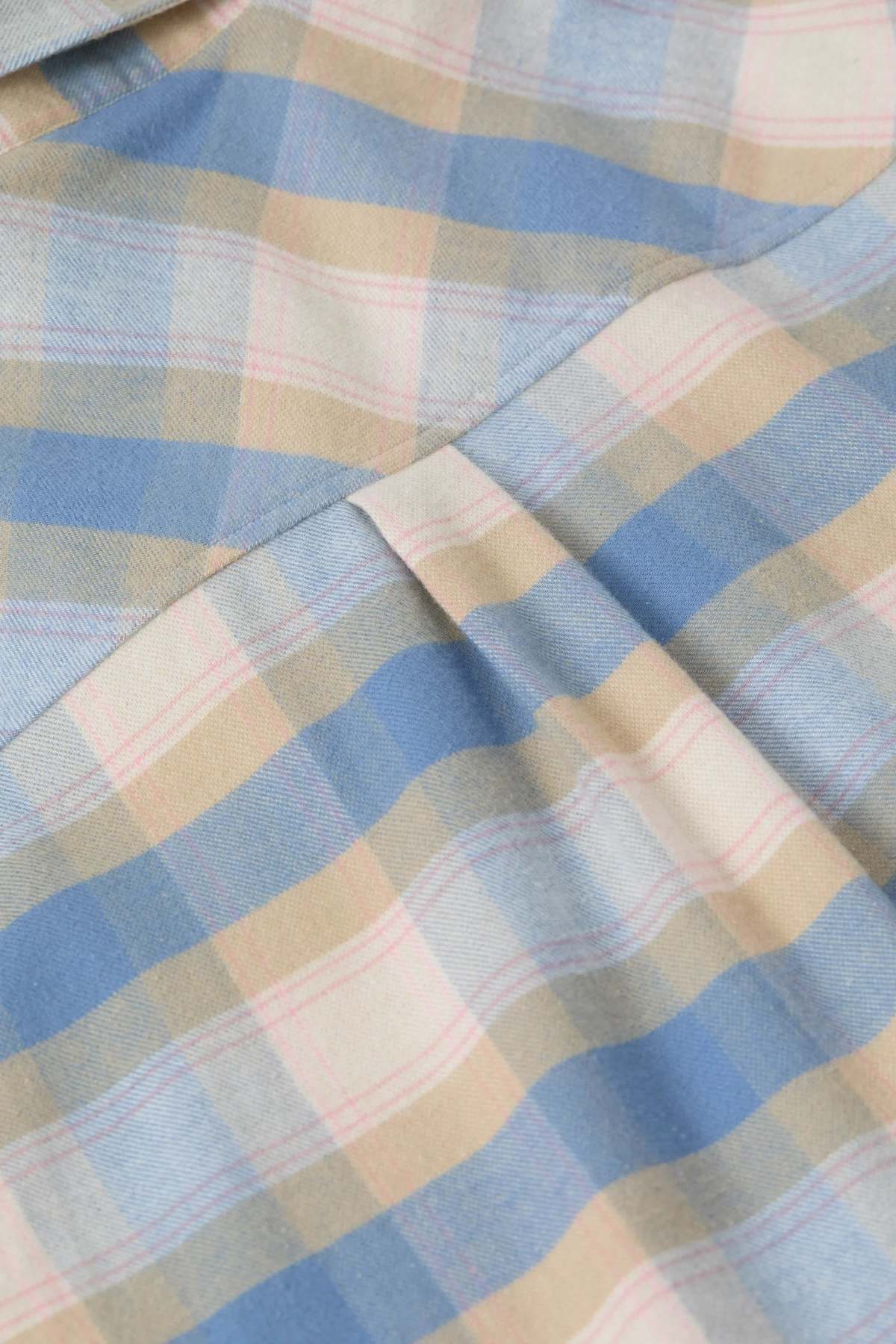 Closed Cropped Oversized Top - Powder Blue - Image 6 of 7