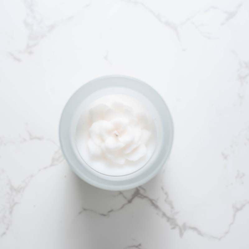 Multifaceted Artisan Candles Gardenia Flower Candle