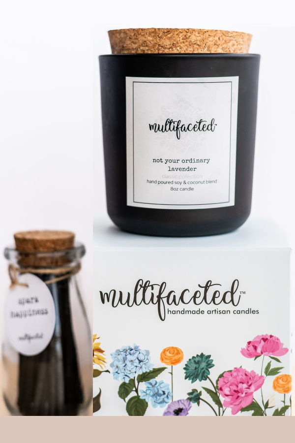 Multifaceted Artisan Candles Gingerbread Scent 8 oz Candle