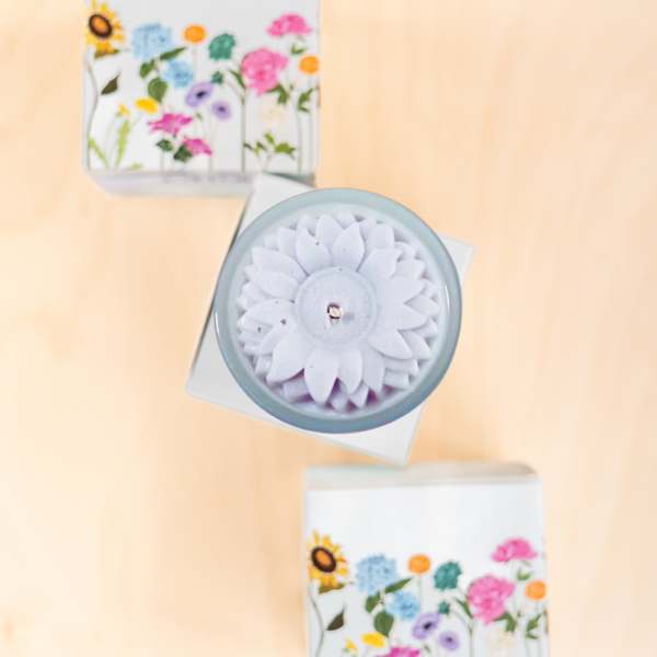 Multifaceted Artisan Candles Sunflower Candle