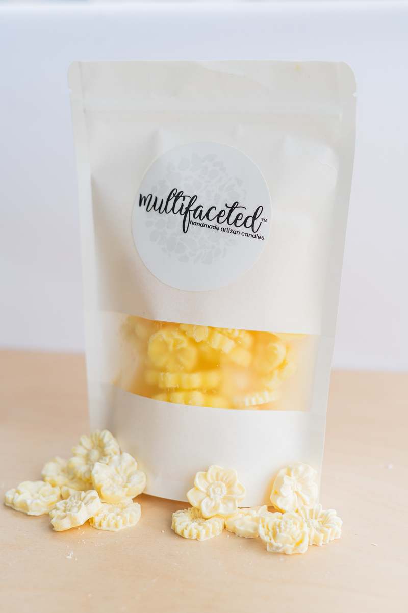 Multifaceted Artisan Candles Water Lily Flower Candle