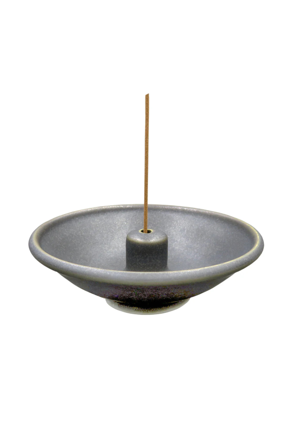 Shoyeido Ceramic Incense Wheel Incense Holder - Iron Crystal
