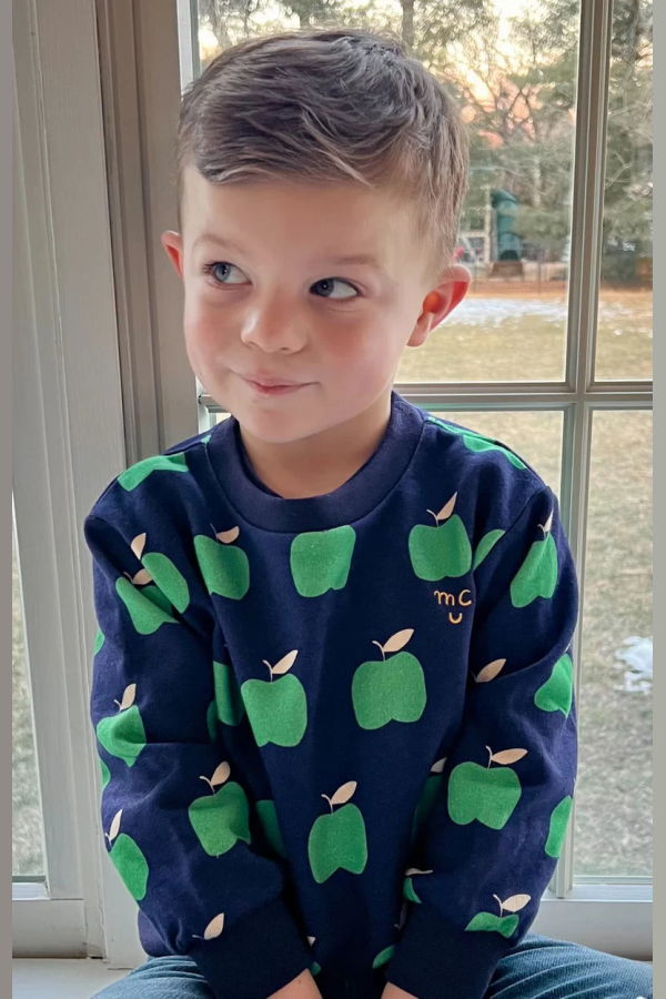 Mon Coeur Recycled Cotton Apples Sweatshirt