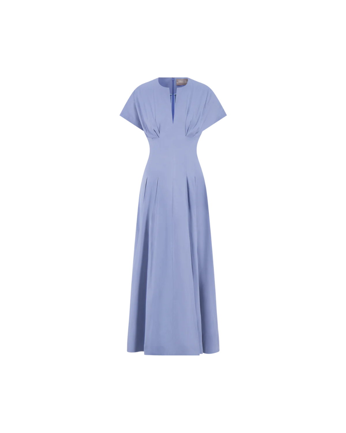 Lela Rose Cotton Poplin Smocked Back Dress - Cornflower Blue - Image 1 of 3