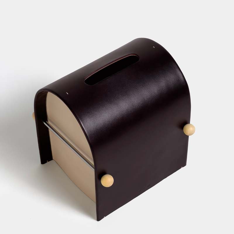 Dotlinesurface 007-1 Arch Tissue Box Cover - Eggplant