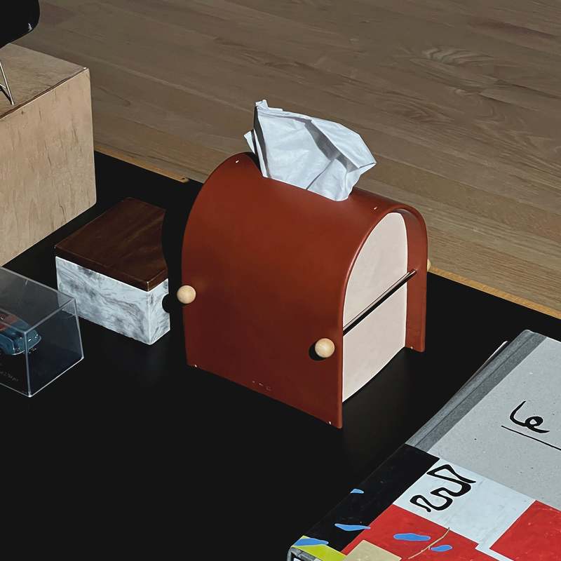 Dotlinesurface 007-1 Arch Tissue Box Cover - Brick