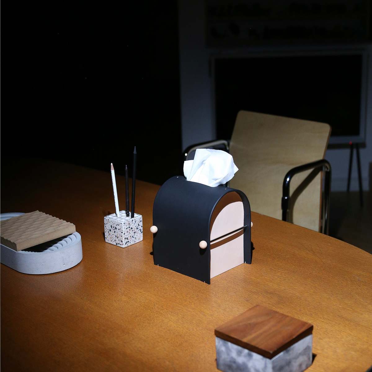 Dotlinesurface 007-1 Arch Tissue Box Cover - Graphite - Image 6 of 9