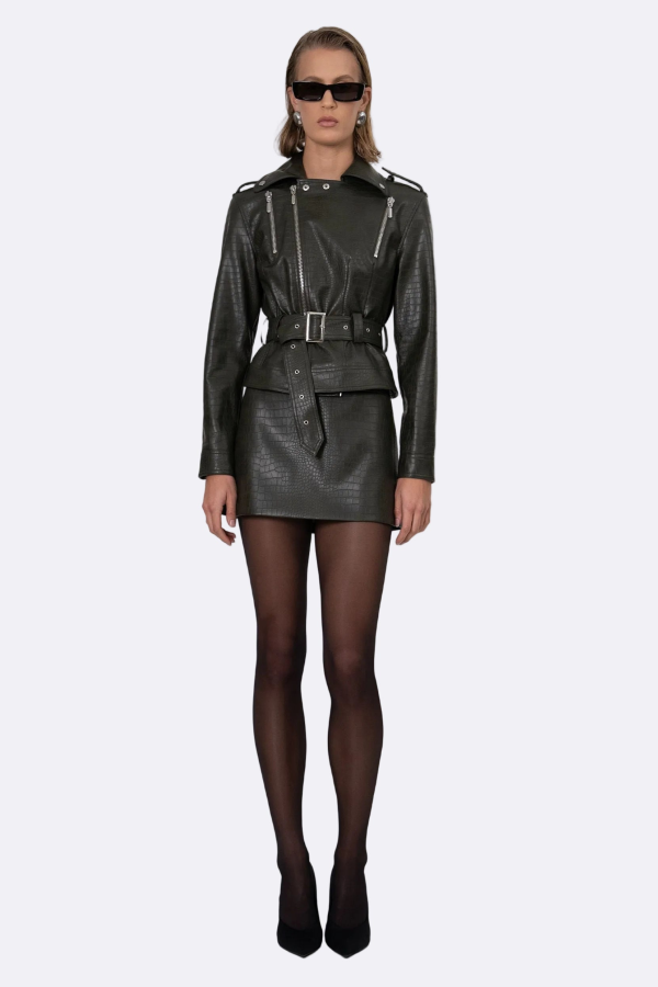 Nonchalant Label Reed Jacket - Army Green