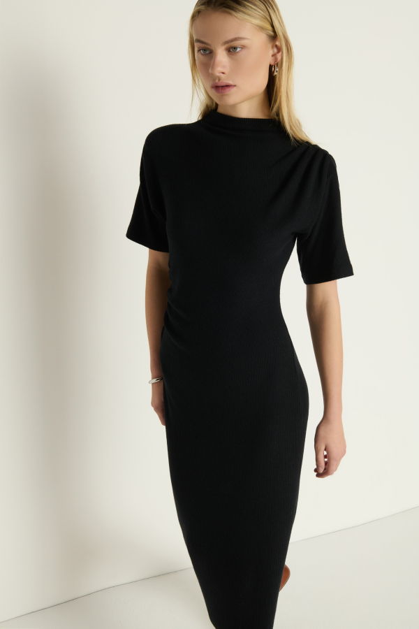 Nation Ltd Rebecca Dress - Jet Black