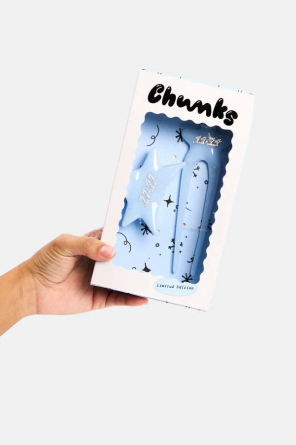 Chunks Eleven Eleven Hair Claw & Hairpin Set - Baby Blue