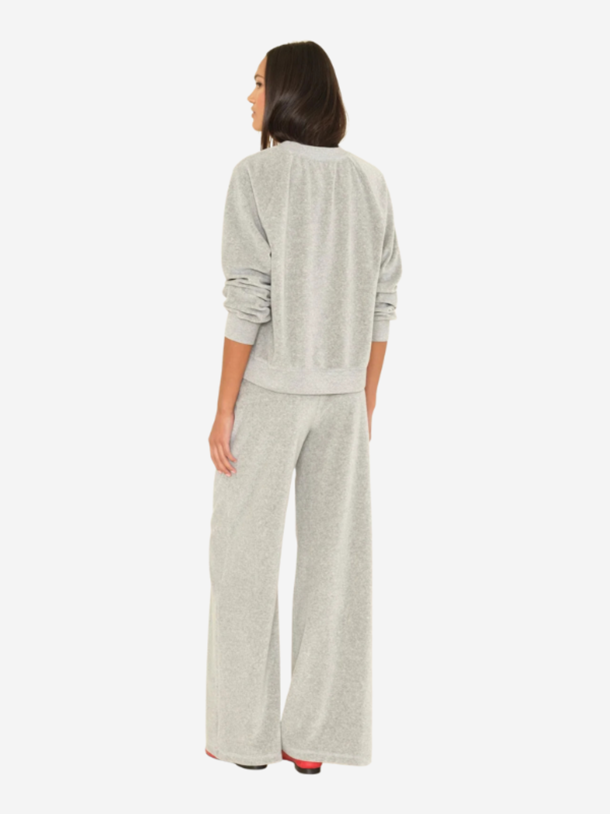 Xirena Manon Velour Pant - Heather Grey - Image 3 of 4