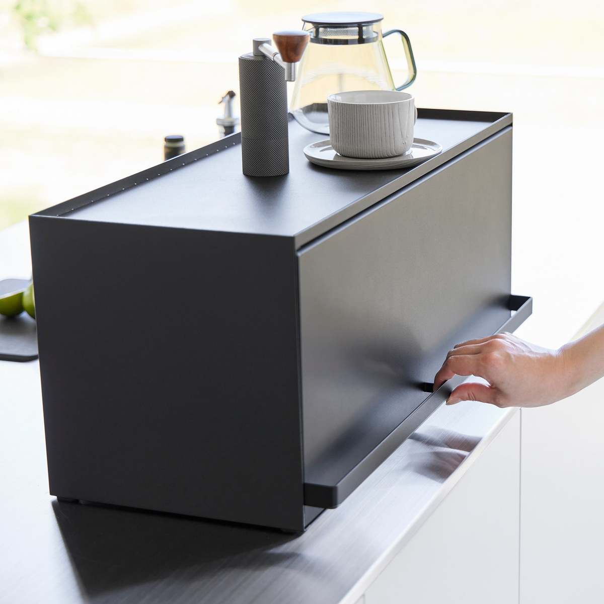 Yamazaki Home Front-Opening Kitchen Countertop Storage Rack Kitchen Organizer - Image 14 of 17