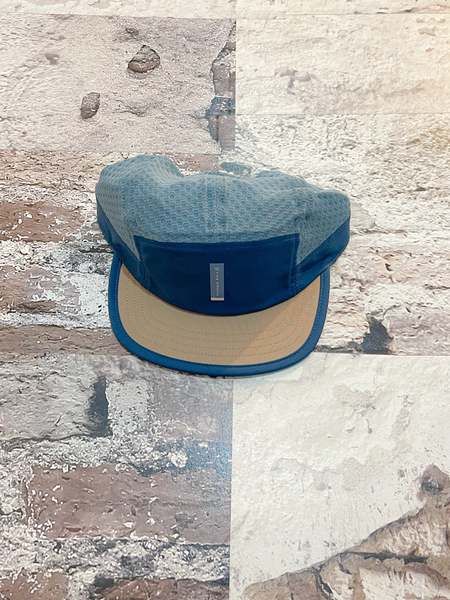 b.eautiful b.E Hat - Black Denim/Off White | Garmentory