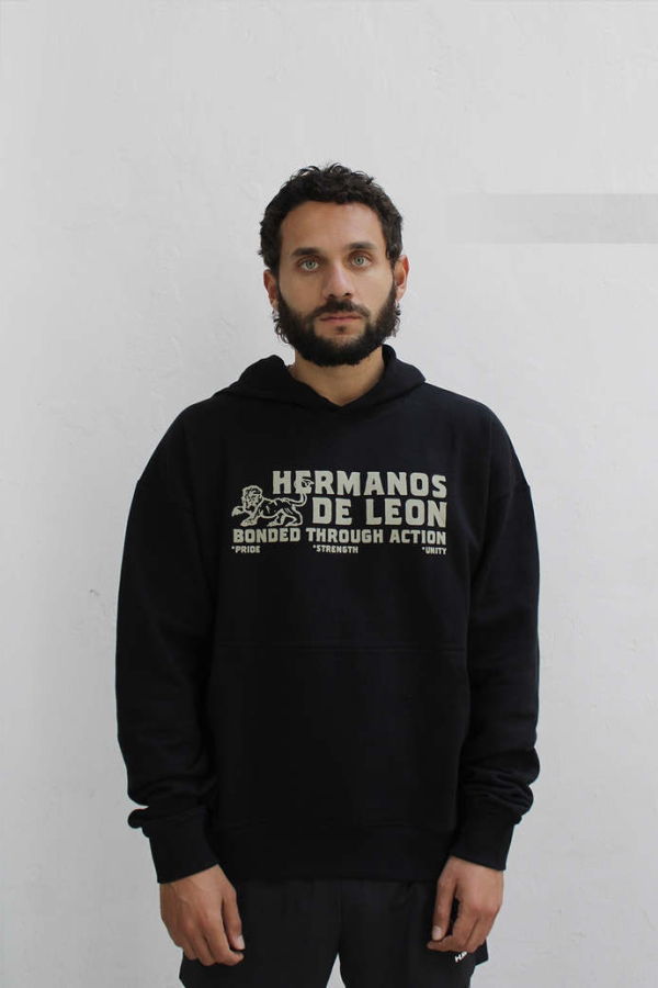 Hermanos Koumori Bonded Through Action Hoodie - Black