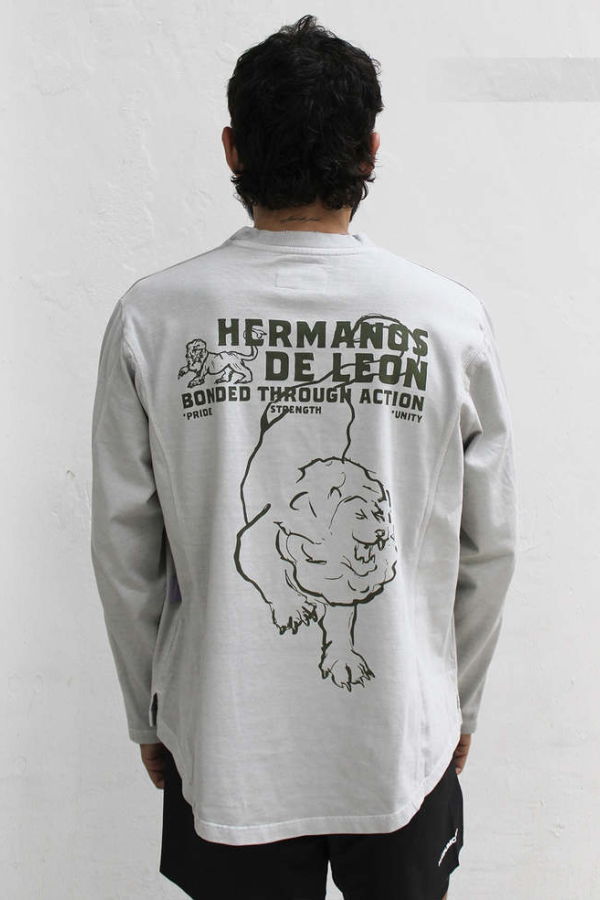 Hermanos Koumori Bonded Through Action Stride Long Sleeve Top - Sand