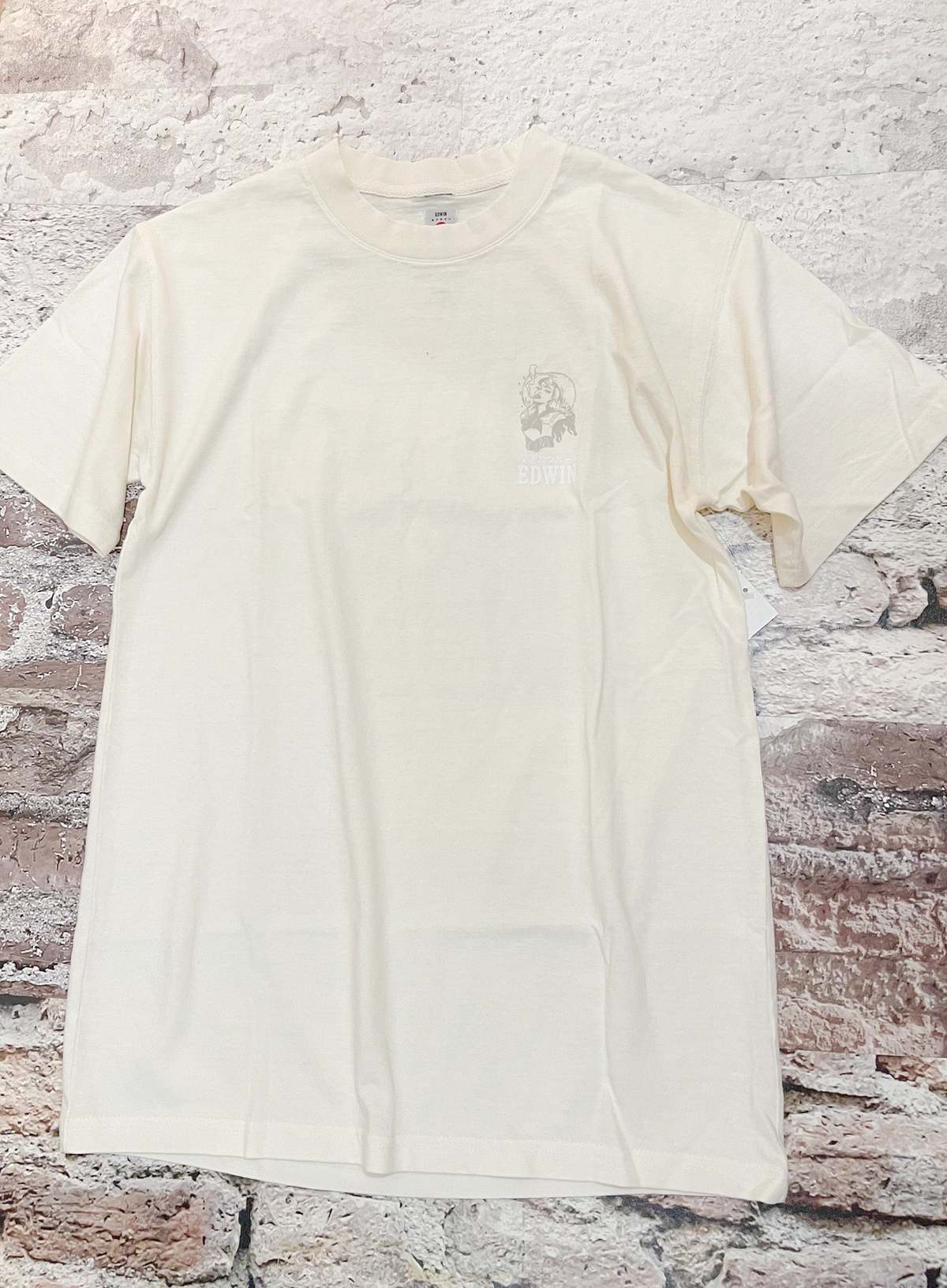 Edwin Smokin Cowgirl Tee - Natural - Image 1 of 1