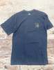 Edwin Snake Bar Tee - Navy - Thumbnail 1