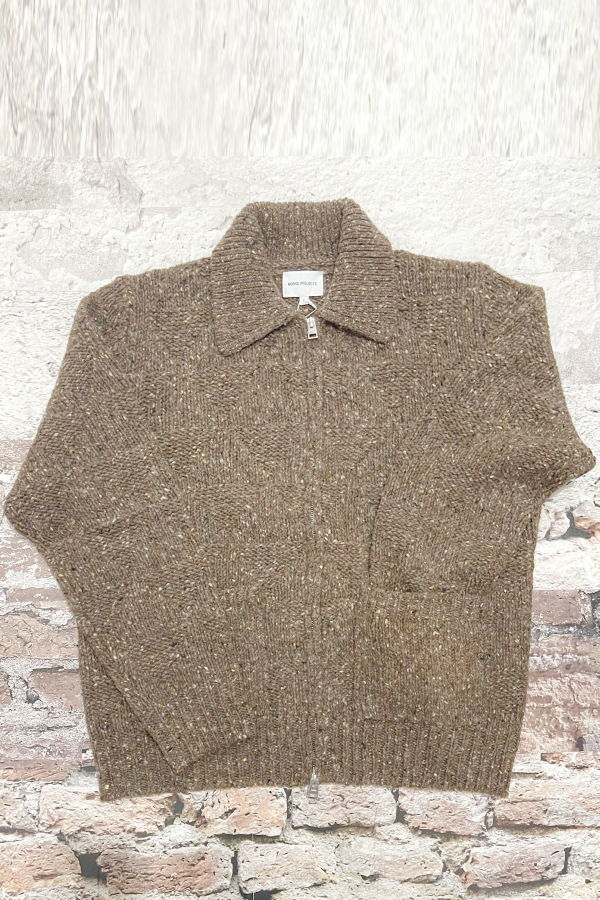 Norse Projects Erik Donegal Diamond Jacket - Seal Brown