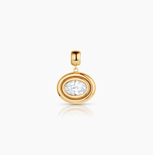 Thatch Starlet Oval Charm - Gold