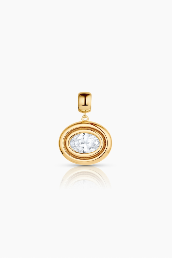 Thatch Starlet Oval Charm - Gold