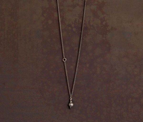 Werkstatt Munchen Mini Rosebud Chain Necklace - Silver