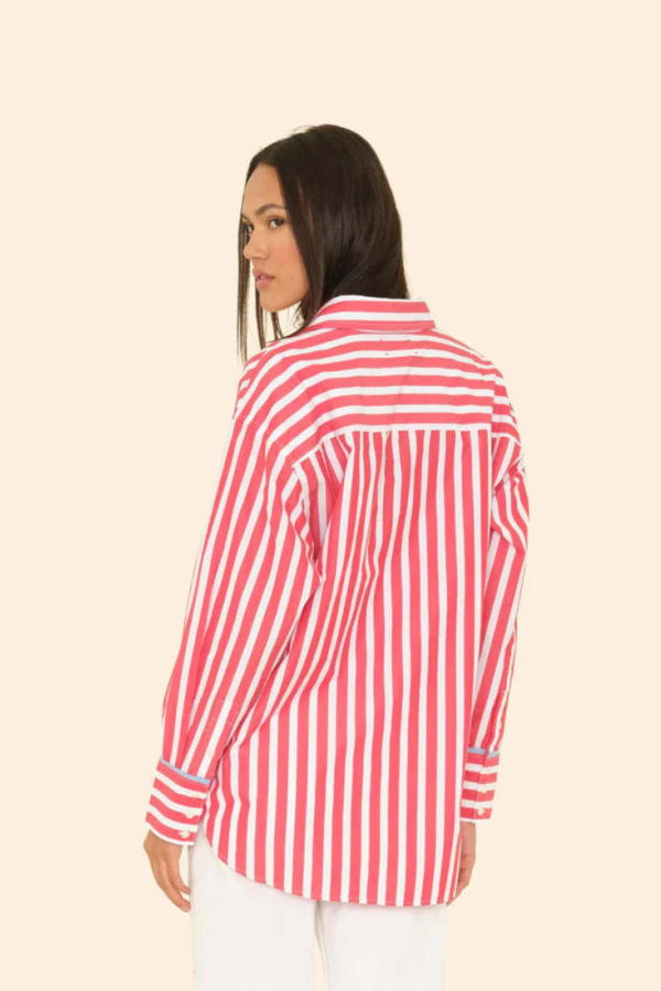 Xirena Scarlet Stripe Gillan Shirt