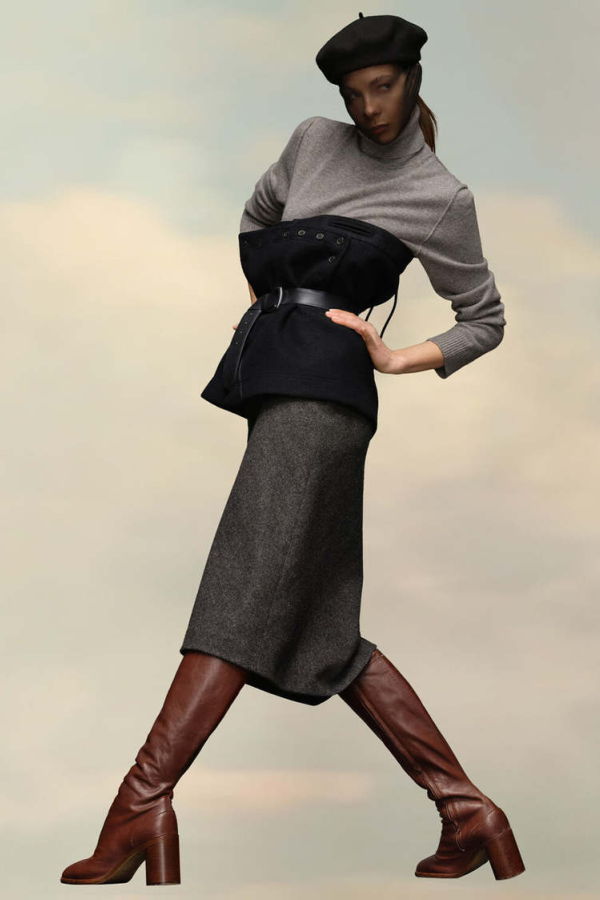 Maison Margiela Black Wool Bodice - Black