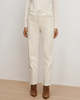 Veronica Beard Leah Straight-Leg Jeans - Ecru - Thumbnail 2