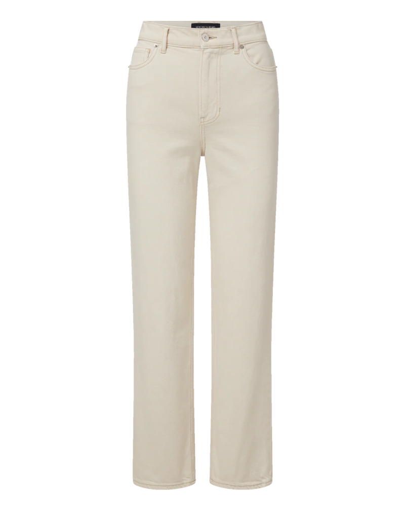 Veronica Beard Leah Straight-Leg Jeans - Ecru