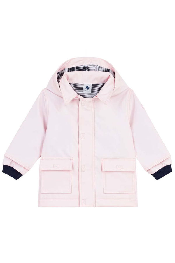 KIDS Petit Bateau Iconic Raincoat - Pink