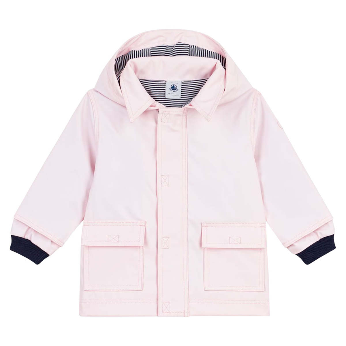 KIDS Petit Bateau Iconic Raincoat - Pink - Image 1 of 6