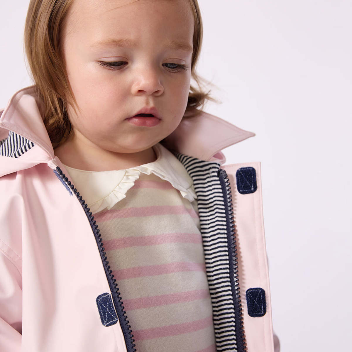 KIDS Petit Bateau Iconic Raincoat - Pink - Image 5 of 6