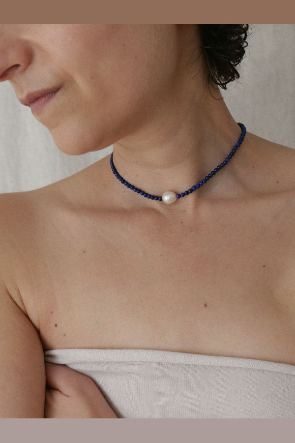 Sophie Buhai Mermaid Choker - Lapis