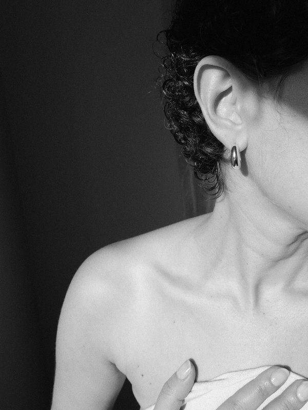 Sophie Buhai Slim Hinged Hoops - Silver