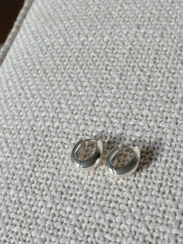 Sophie Buhai Slim Hinged Hoops - Silver