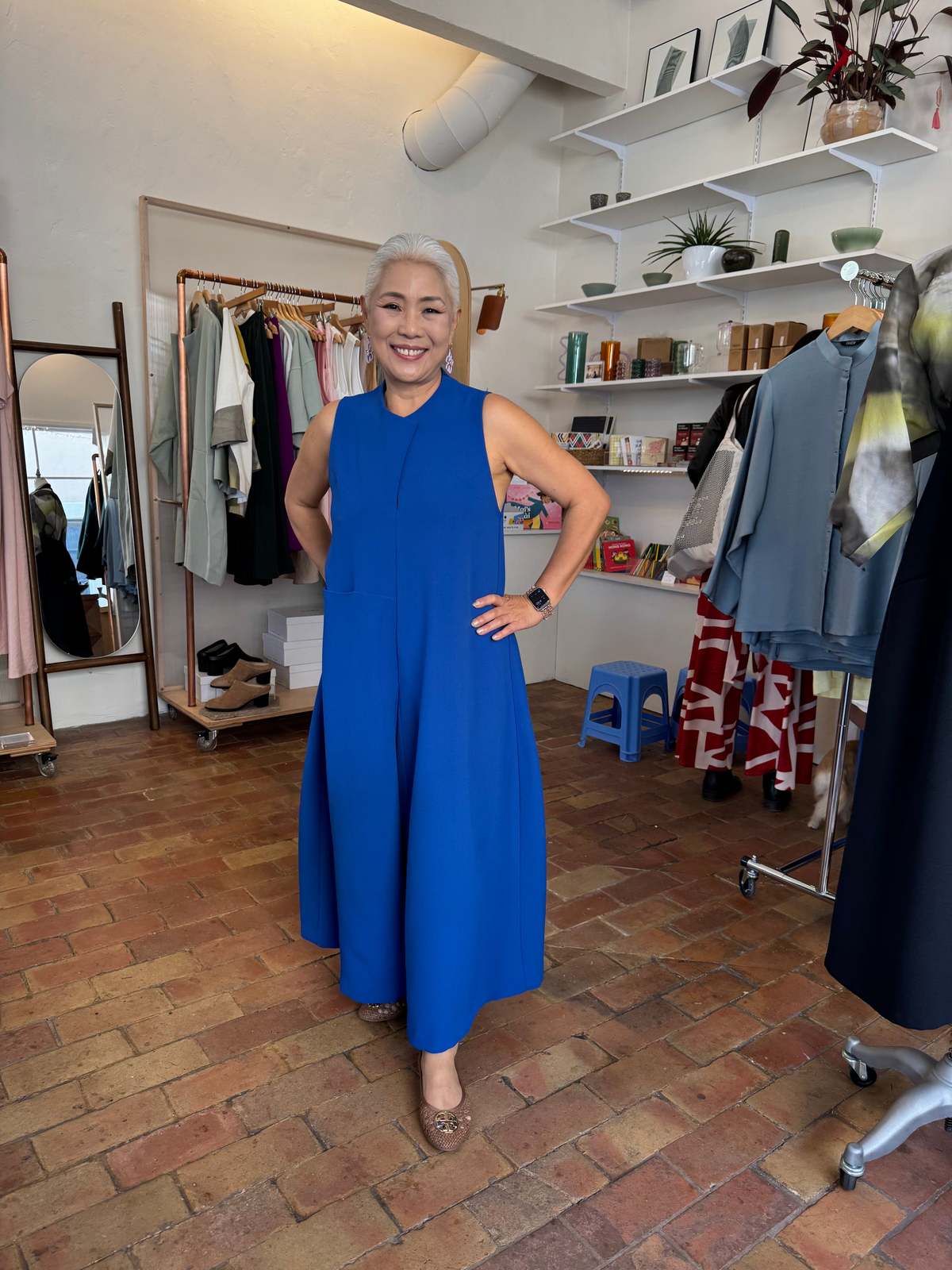 KAAREM Petal Bloom High Collar Tapered Jumpsuit - Image 1 of 11