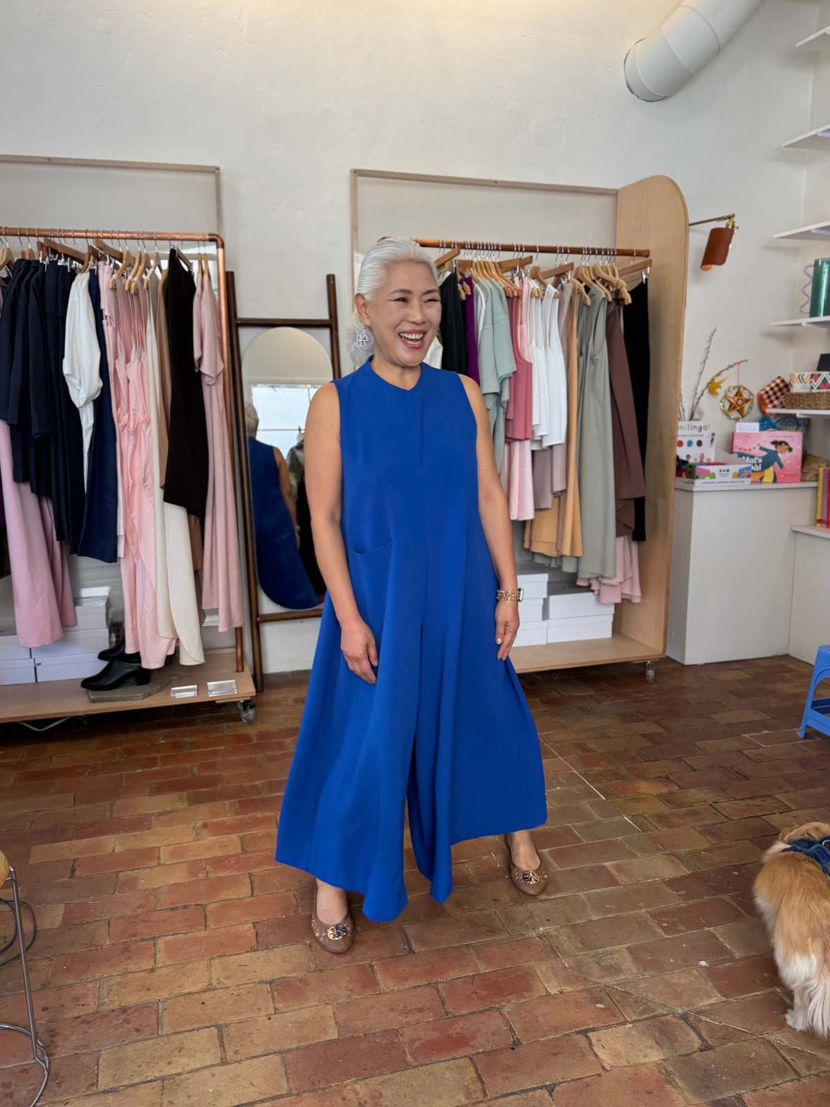 KAAREM Petal Bloom High Collar Tapered Jumpsuit - Image 6 of 11