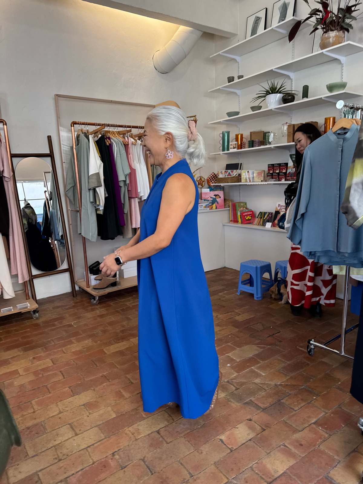 KAAREM Petal Bloom High Collar Tapered Jumpsuit - Image 10 of 11