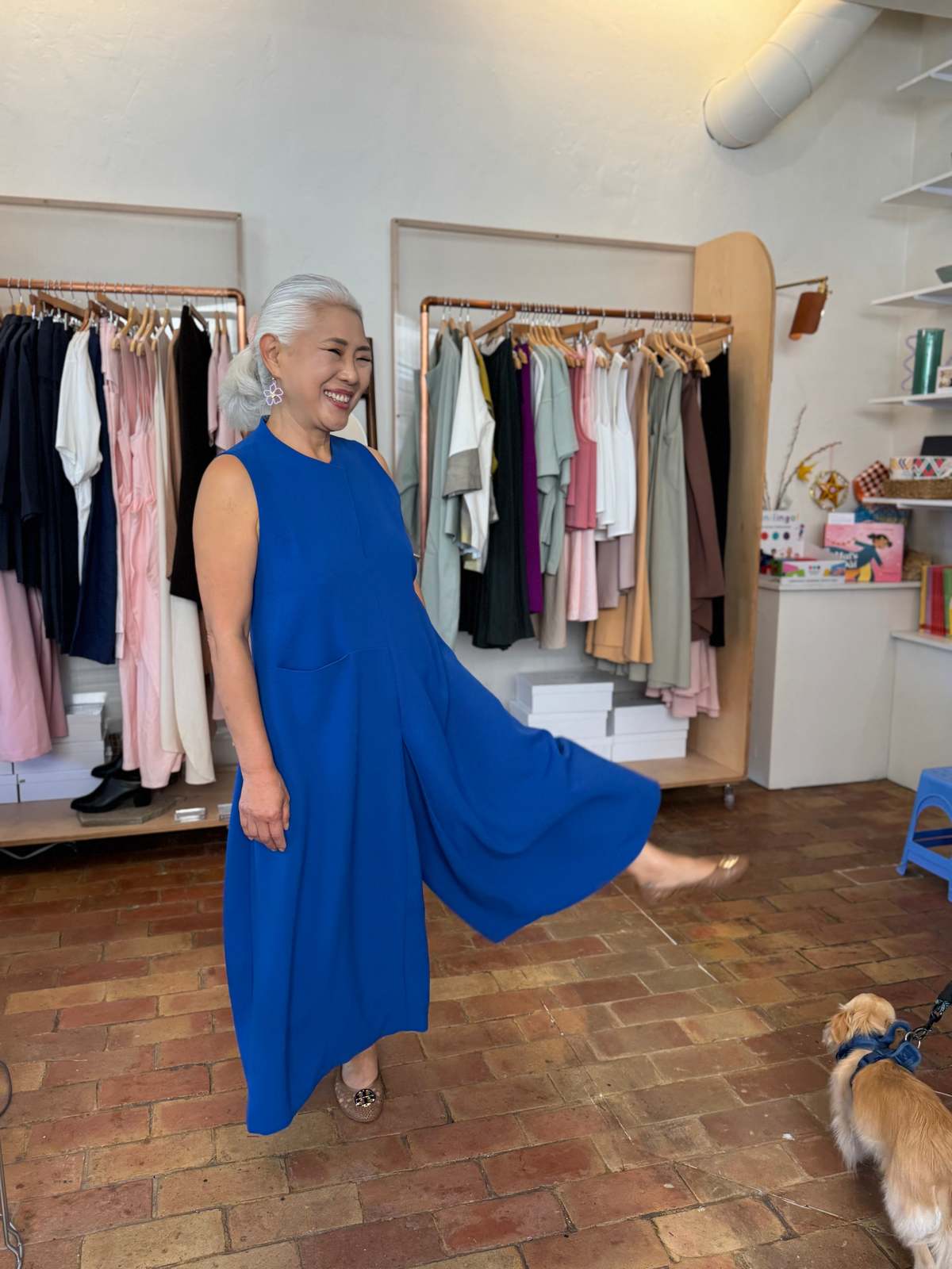 KAAREM Petal Bloom High Collar Tapered Jumpsuit - Image 11 of 11