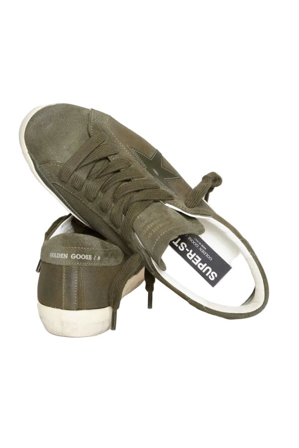 Golden Goose Super-Star Sneakers - Olive Night