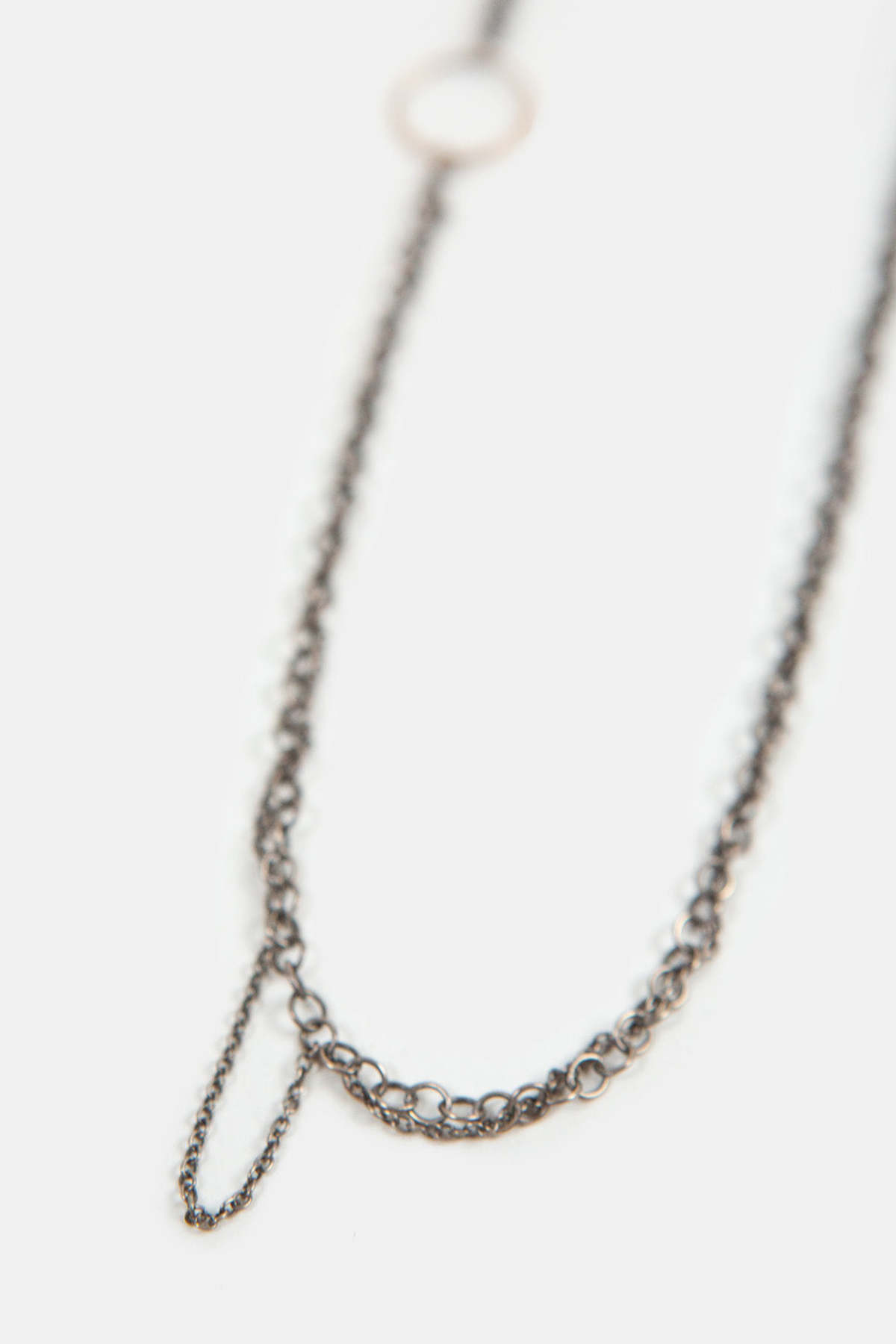Melissa Joy Manning Chain with Ring Necklace - Silver/14K Gold - Image 3 of 3
