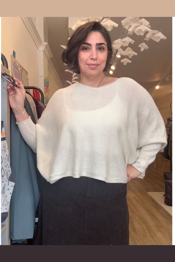 été noir Natural Sideways Sweater