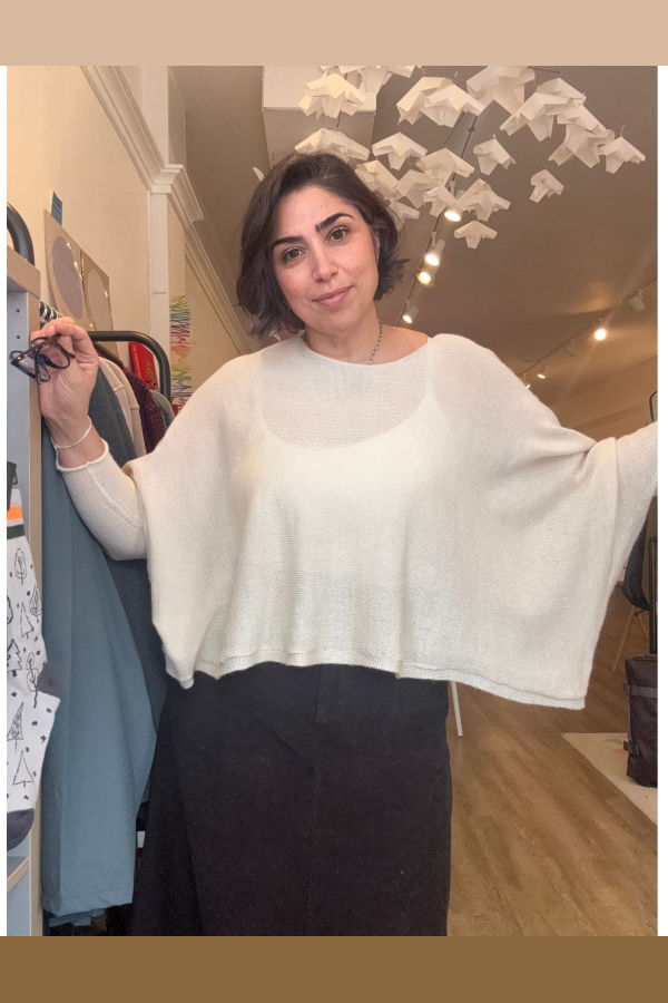 été noir Natural Sideways Sweater